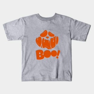 Groovy Ghost Spooky Season | Boo Horror Face Happy Halloween Kids T-Shirt